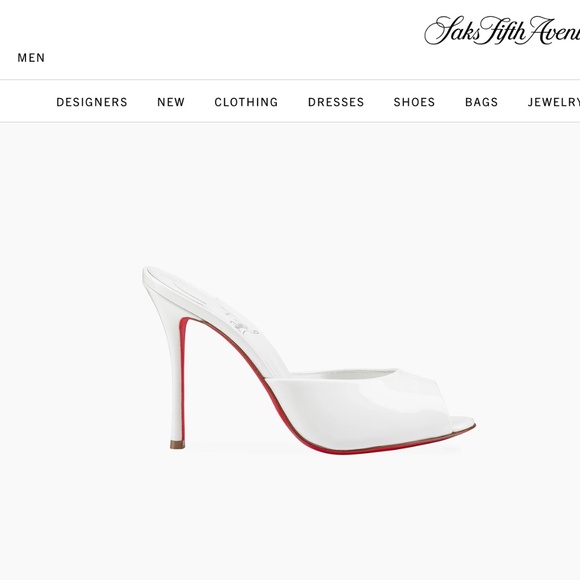 NIB Christian Louboutin Me Dolly 100MM Patent Leather Mules Retails $845 - Picture 2 of 7